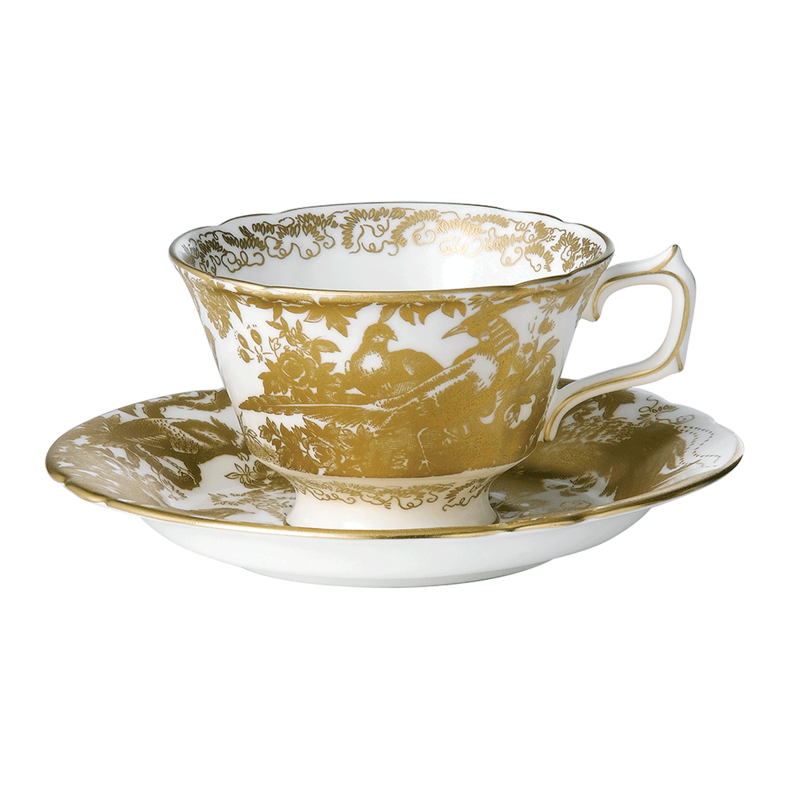 Aves Gold Teacup & Saucer (220ml) Product Image