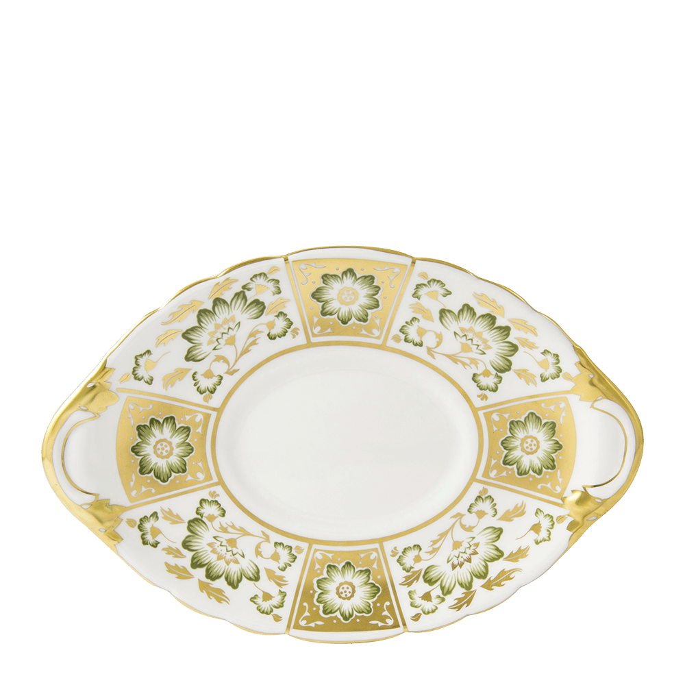 Derby Panel Green Sauce Boat Stand (21cm) Product Image