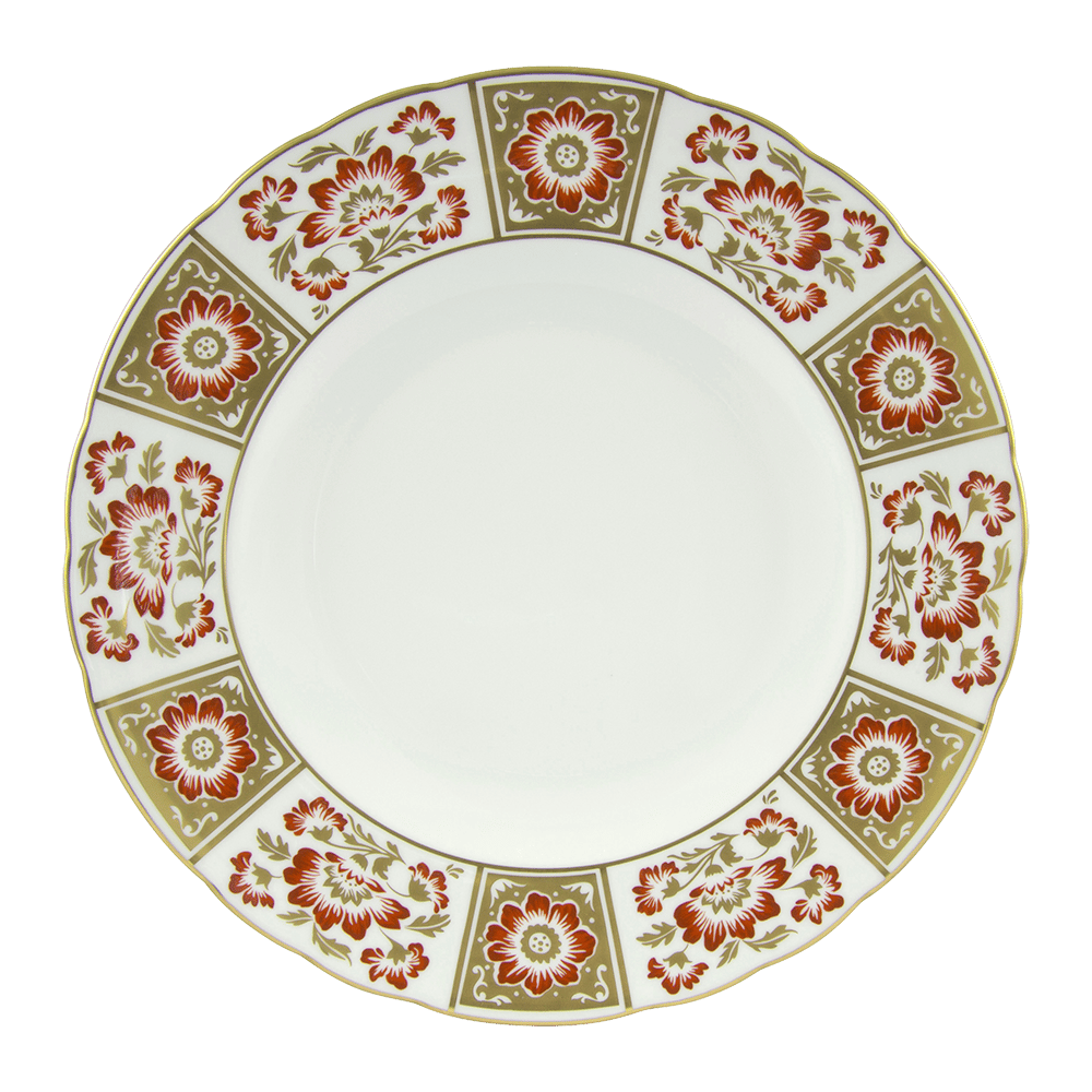 Derby Panel Red Dinner Plate (27cm) Product Image