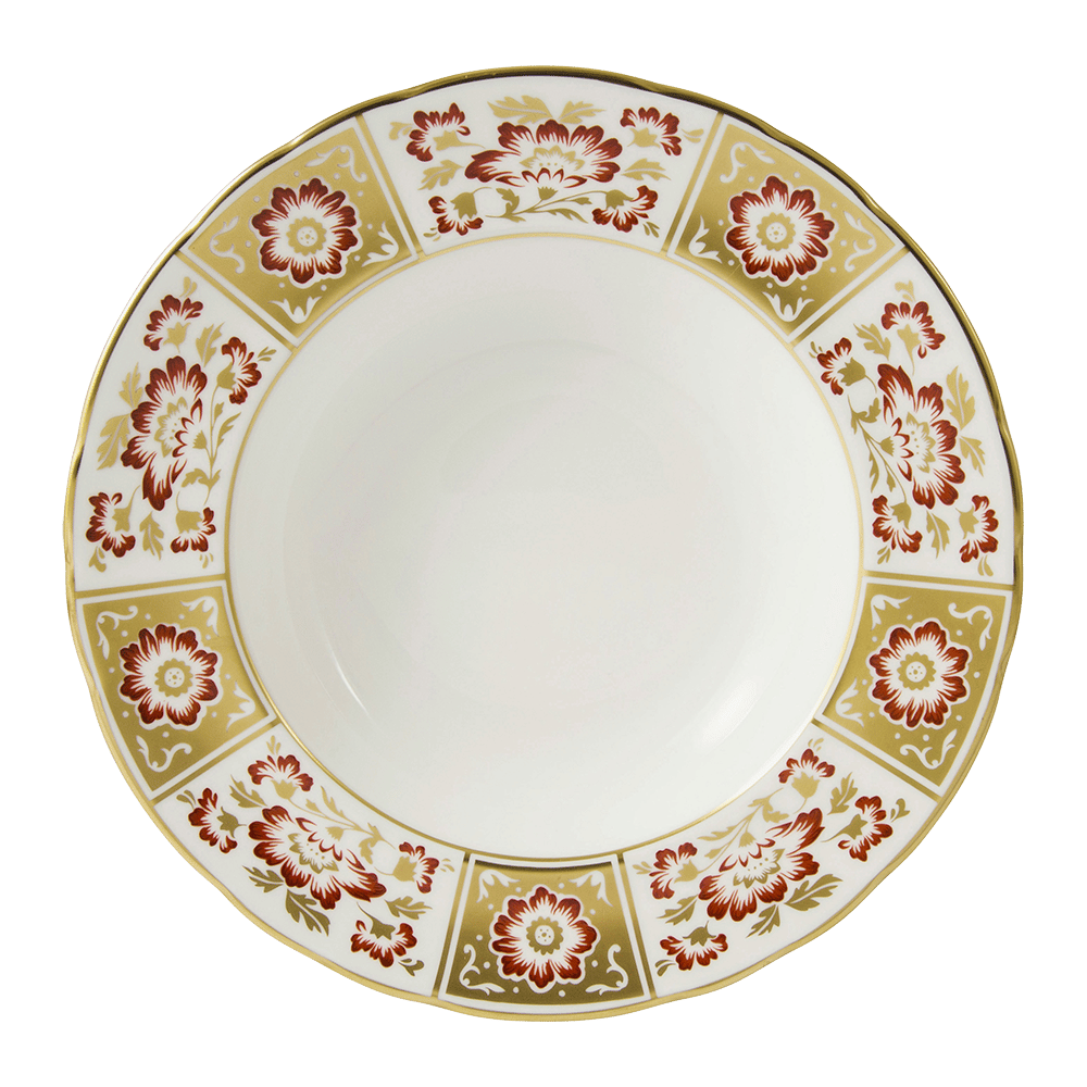 Derby Panel Red Rim Soup Bowl (21cm) Product Image