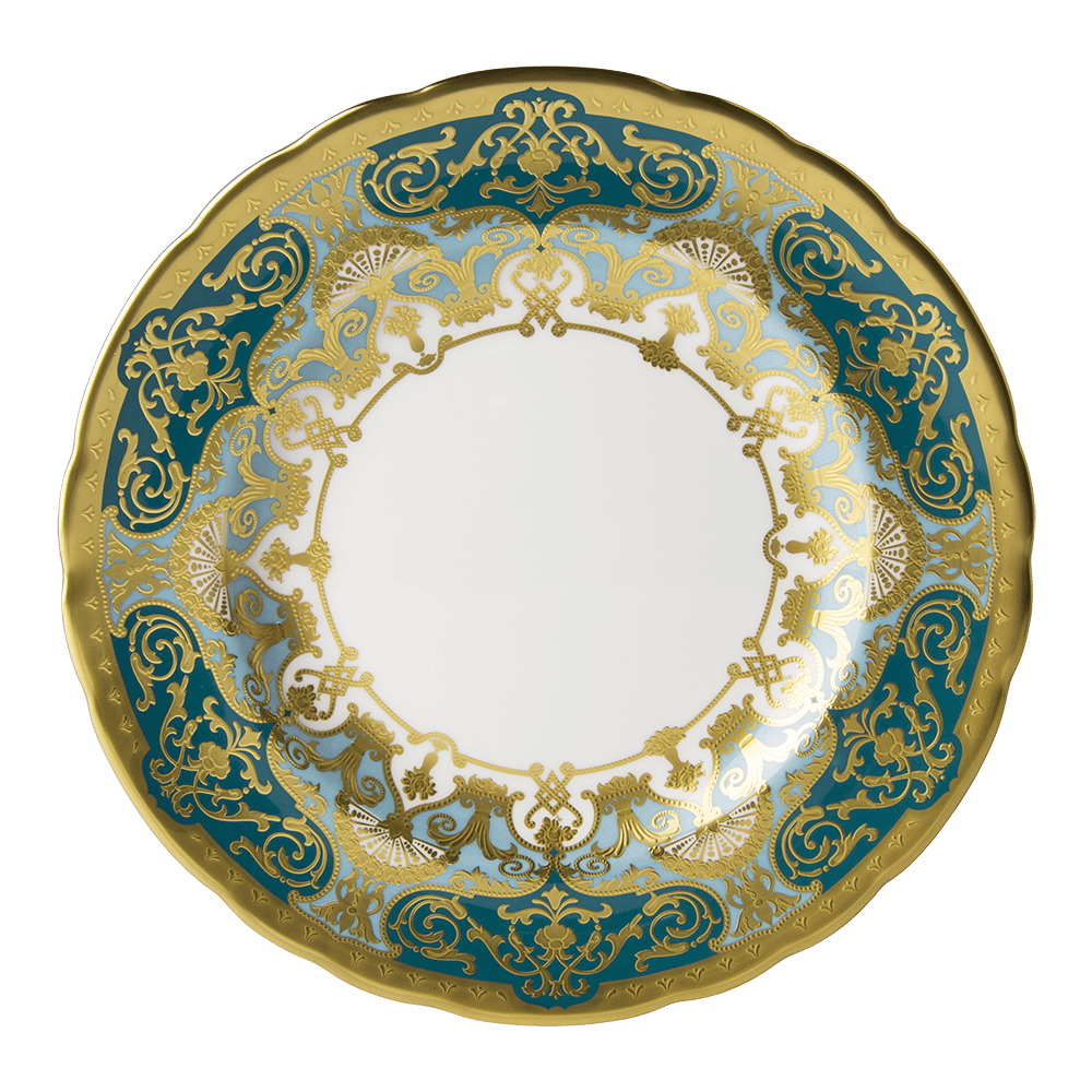 Heritage Forest Green & Turquoise Salad Plate (21cm) Product Image