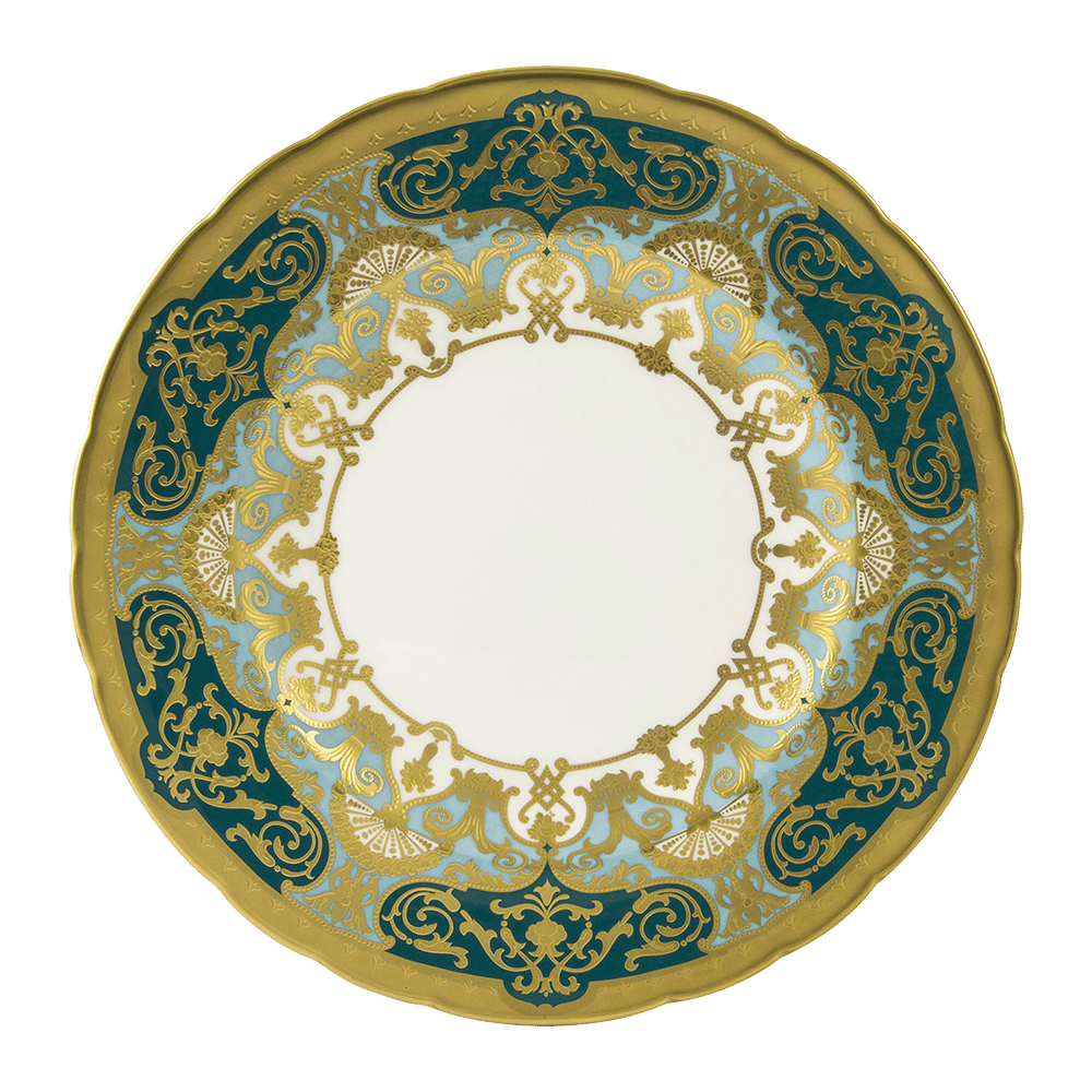Heritage Forest Green & Turquoise Dinner Plate (27cm) Product Image
