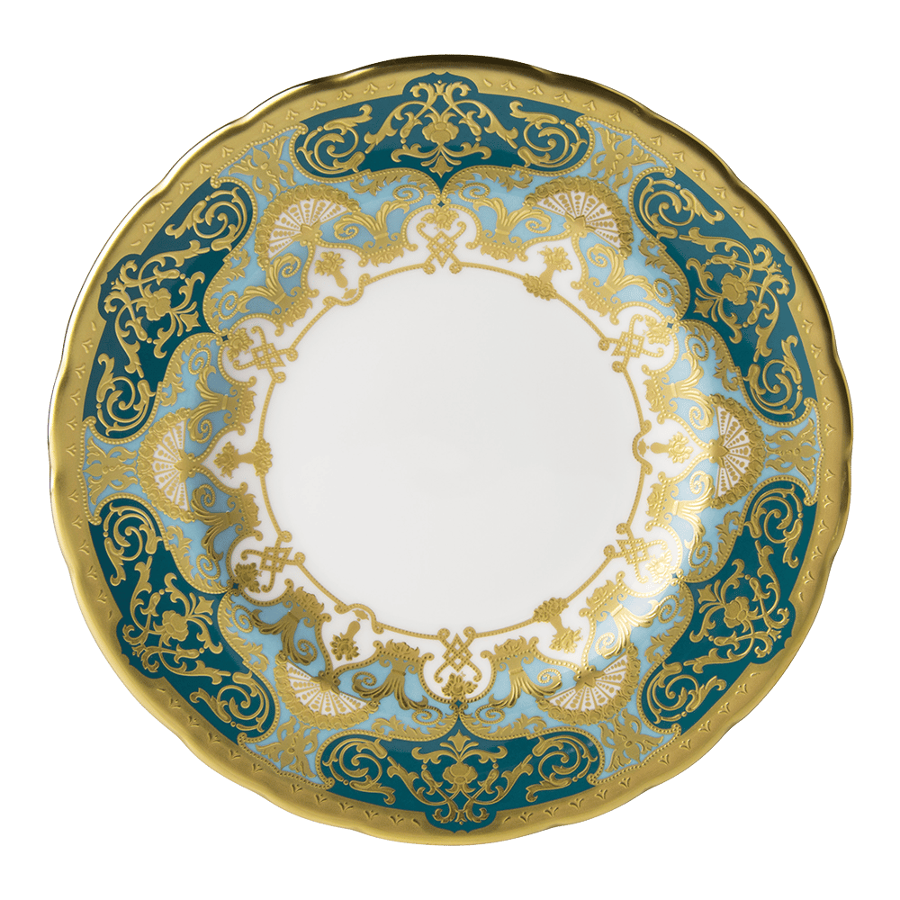 Heritage Forest Green & Turquoise Side Plate (16cm) Product Image