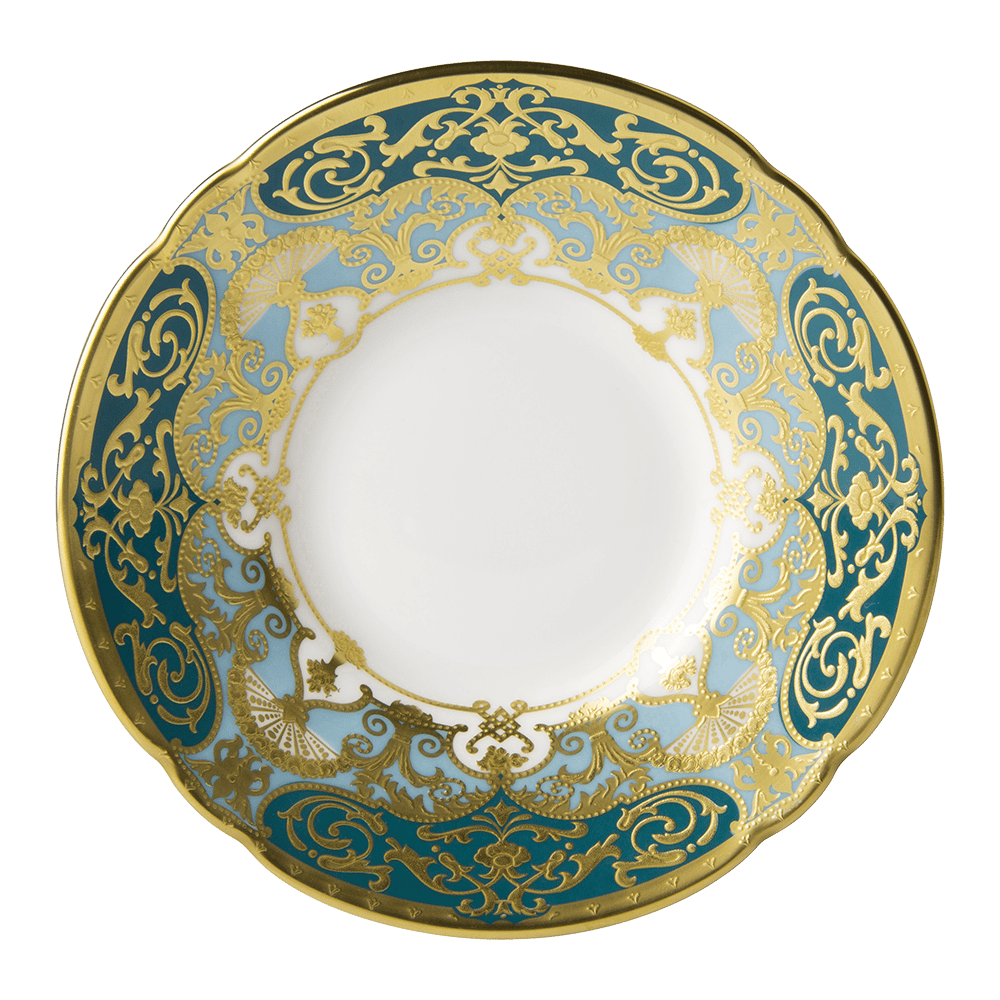 Heritage Forest Green & Turquoise Coffee Saucer (12cm) Product Image