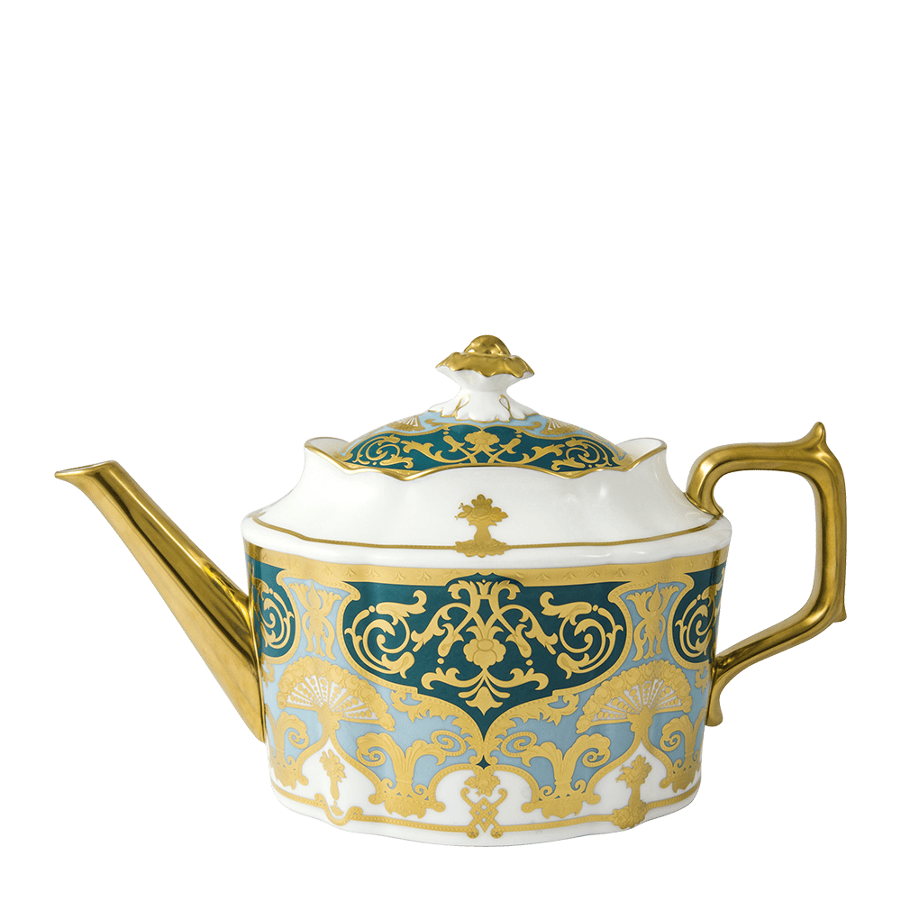 Heritage Forest Green & Turquoise Teapot (1650ml) Product Image