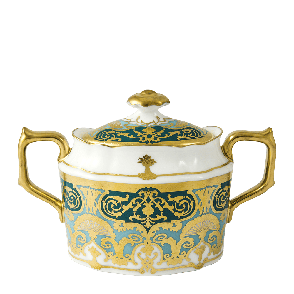 Heritage Forest Green & Turquoise Covered Sugar (310ml) Product Image