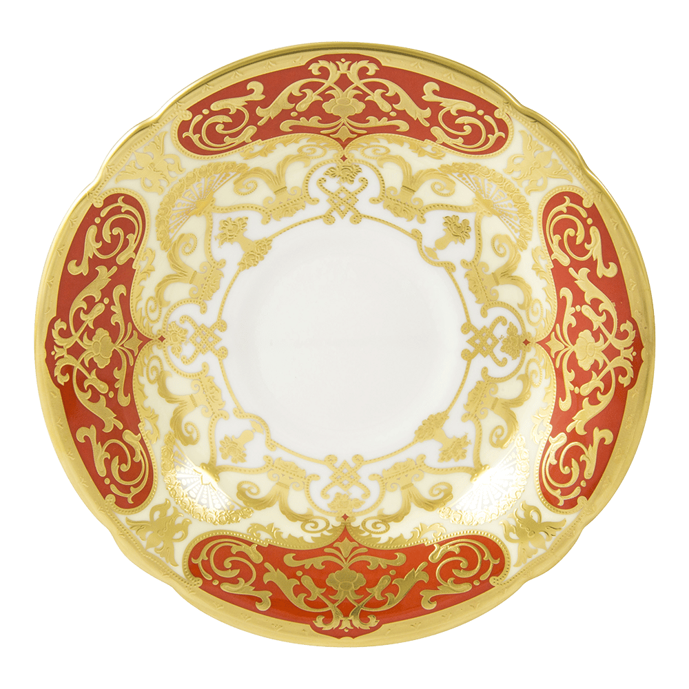 Heritage Red & Cream Tea Saucer (14cm) Product Image