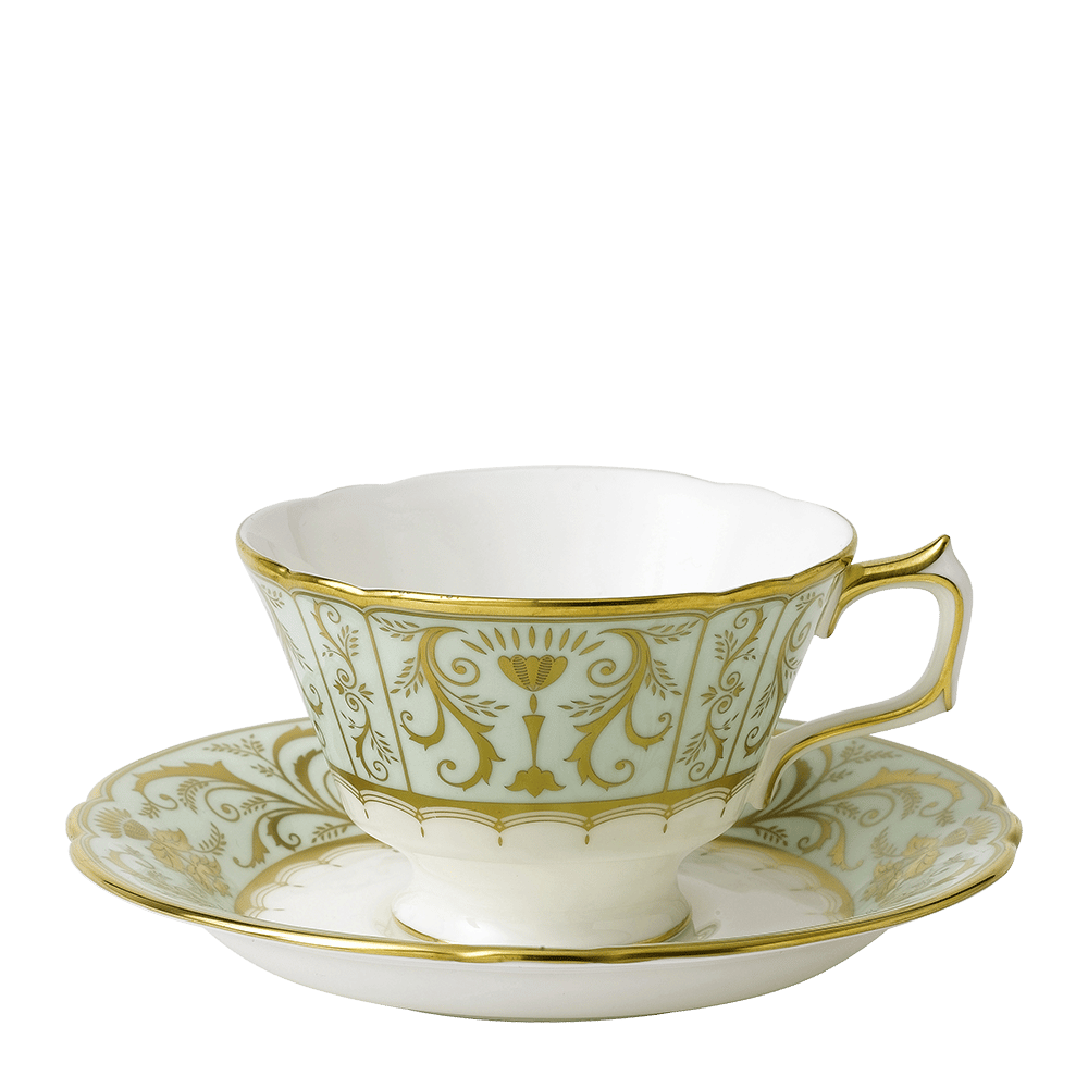 Harlequin Darley Abbey Green Teacup & Saucer (220ml) Product Image