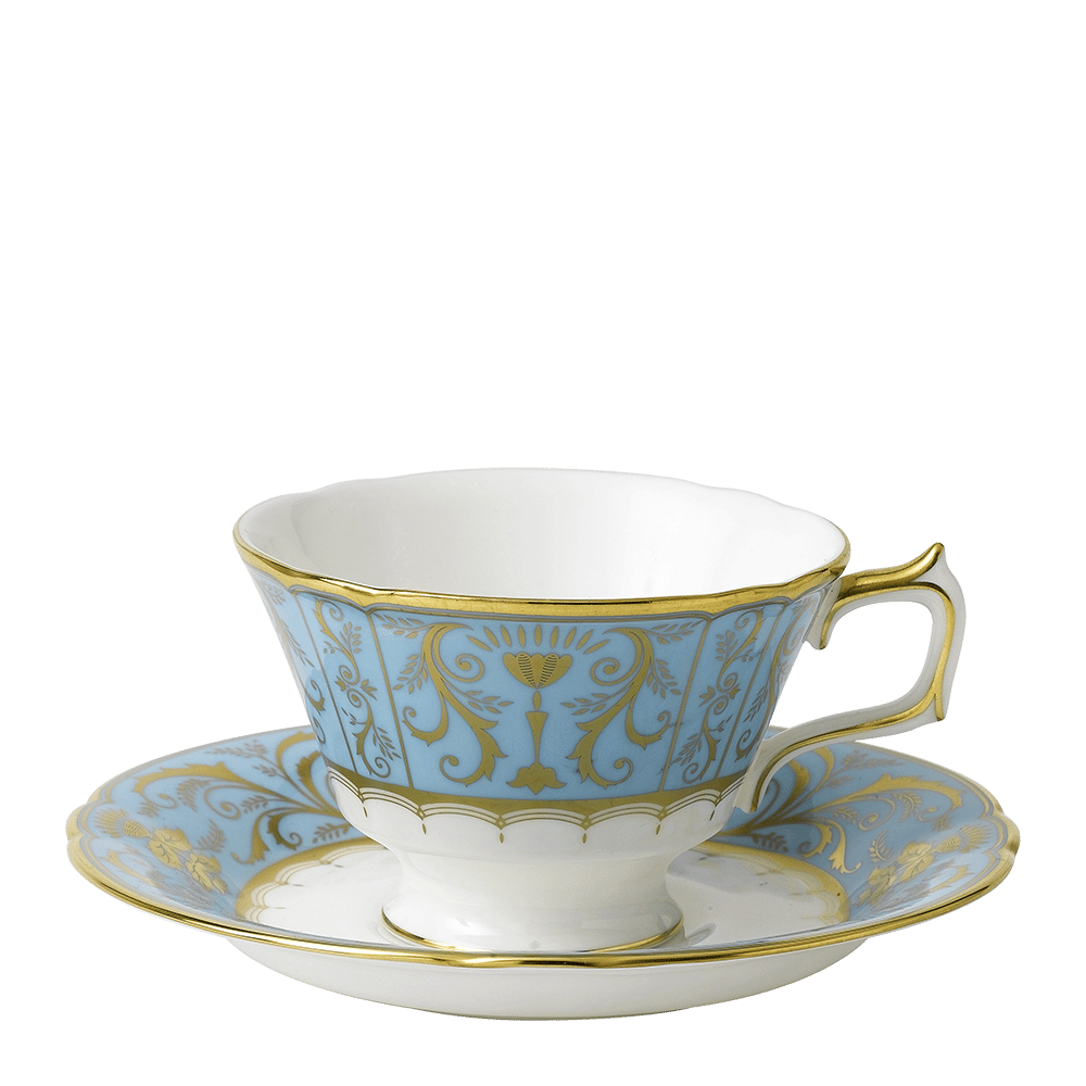 Harlequin Duck Egg Blue Teacup & Saucer (220ml) Product Image
