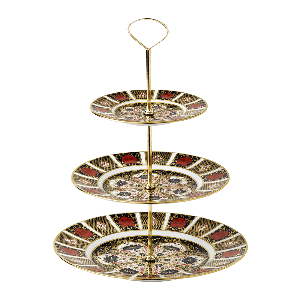 Old Imari Three Tier Cake Stand (34cm) Product Image