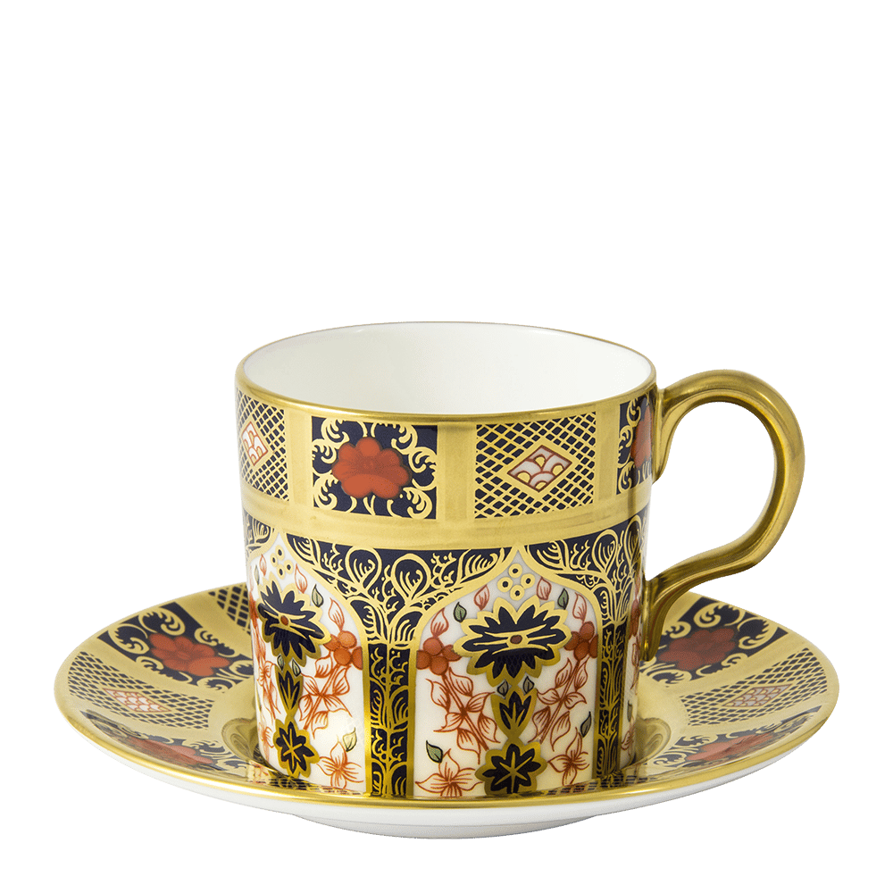 Old Imari Solid Gold Band Coffee Cup (85ml) Product Image