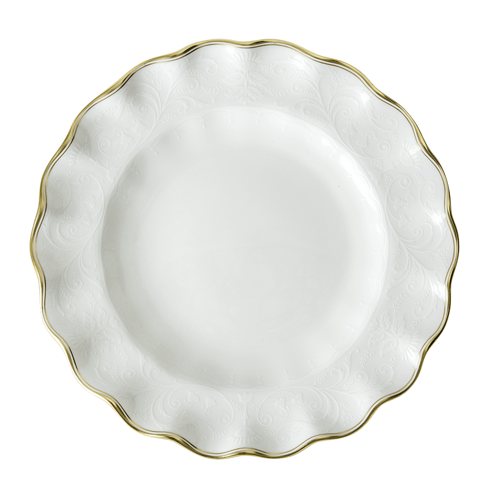 Darley Abbey Pure Gold Fluted Dessert Plate (22cm) Product Image