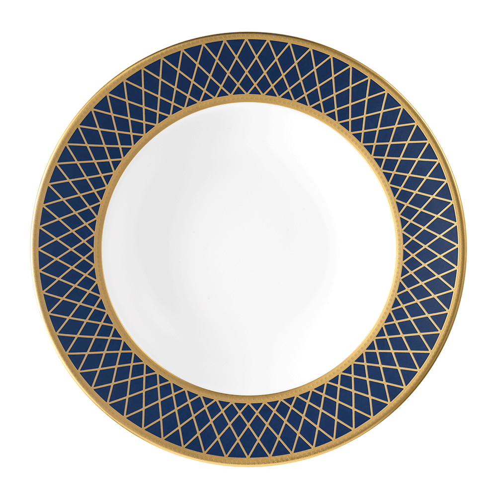 Majestic Navy Blue Rim Soup Bowl (21cm) Product Image