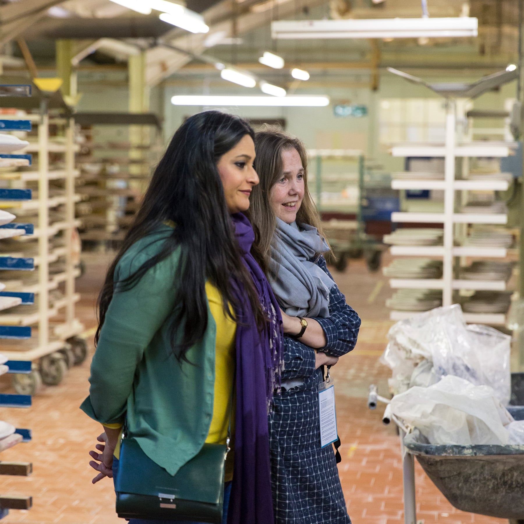 Maham Anjum and Helen Whymant visiting RCD