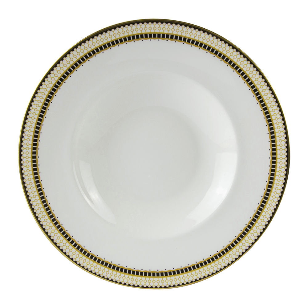 Oscillate Ochre Rimmed Bowl (27cm) Product Image