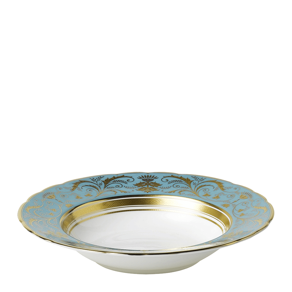 Regency Turquoise Rim Soup Bowl (21cm) Product Image