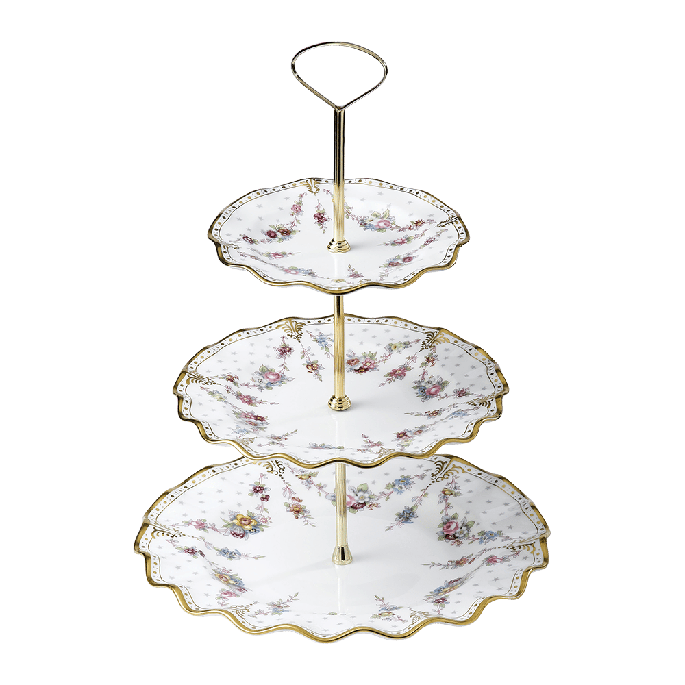 Royal Antoinette Three Tier Cake Stand Boxed (34cm) Product Image