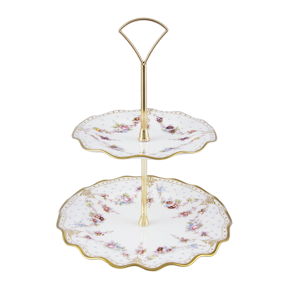 Royal Antoinette Two Tier Cake Stand Boxed (24cm) Product Image