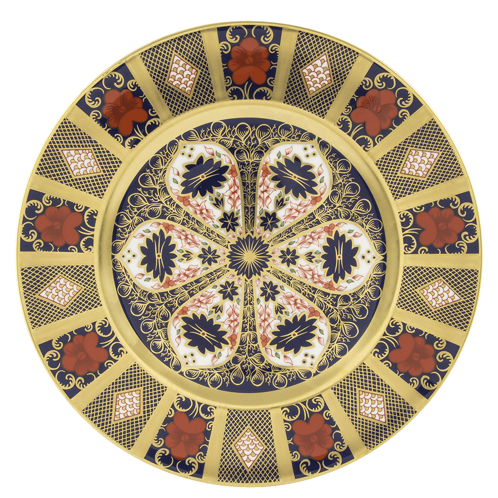 Old Imari Solid Gold Band Dinner Plate Boxed (27cm) Product Image