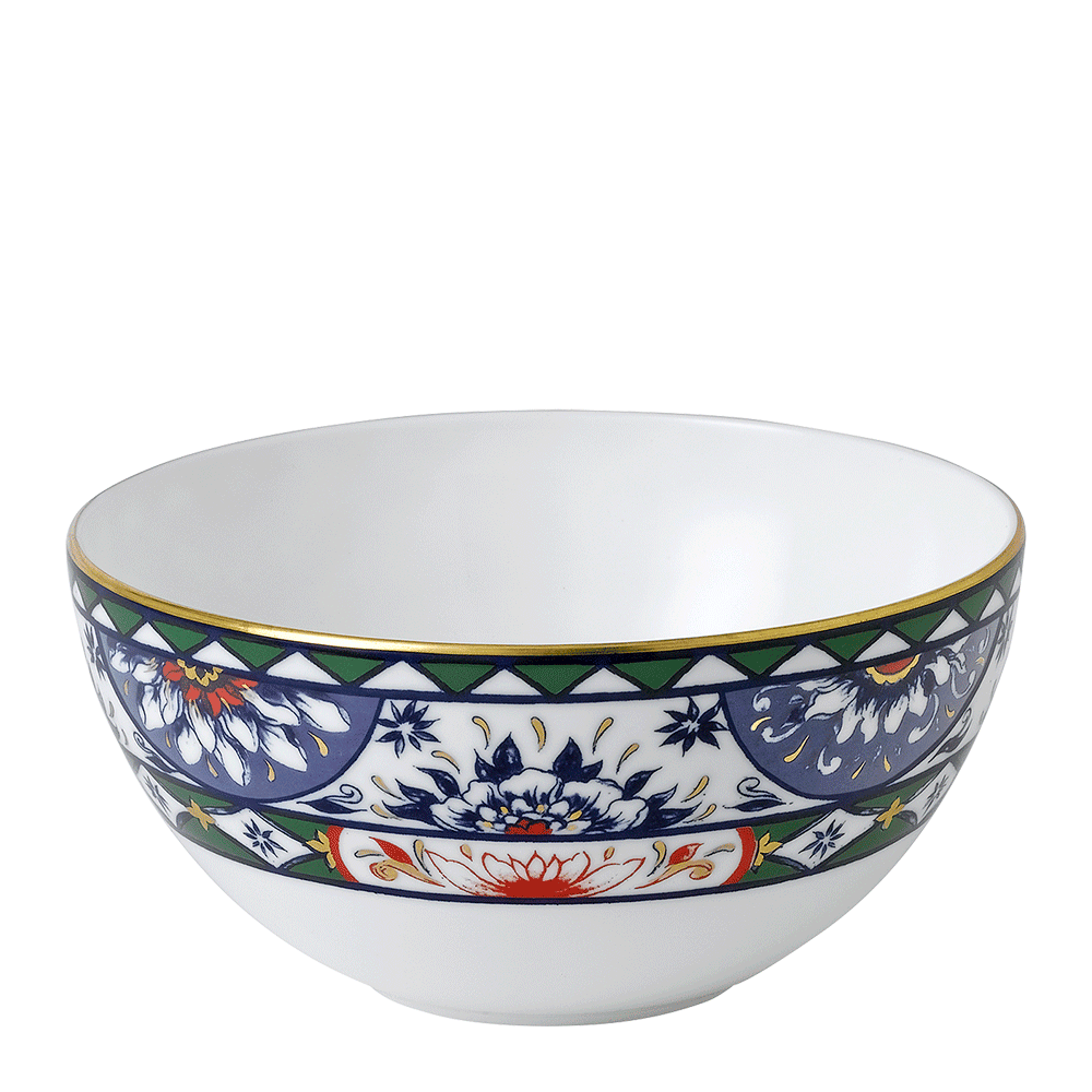 Victoria’s Garden Blue, Green & Red Bowl (14.5cm) Product Image