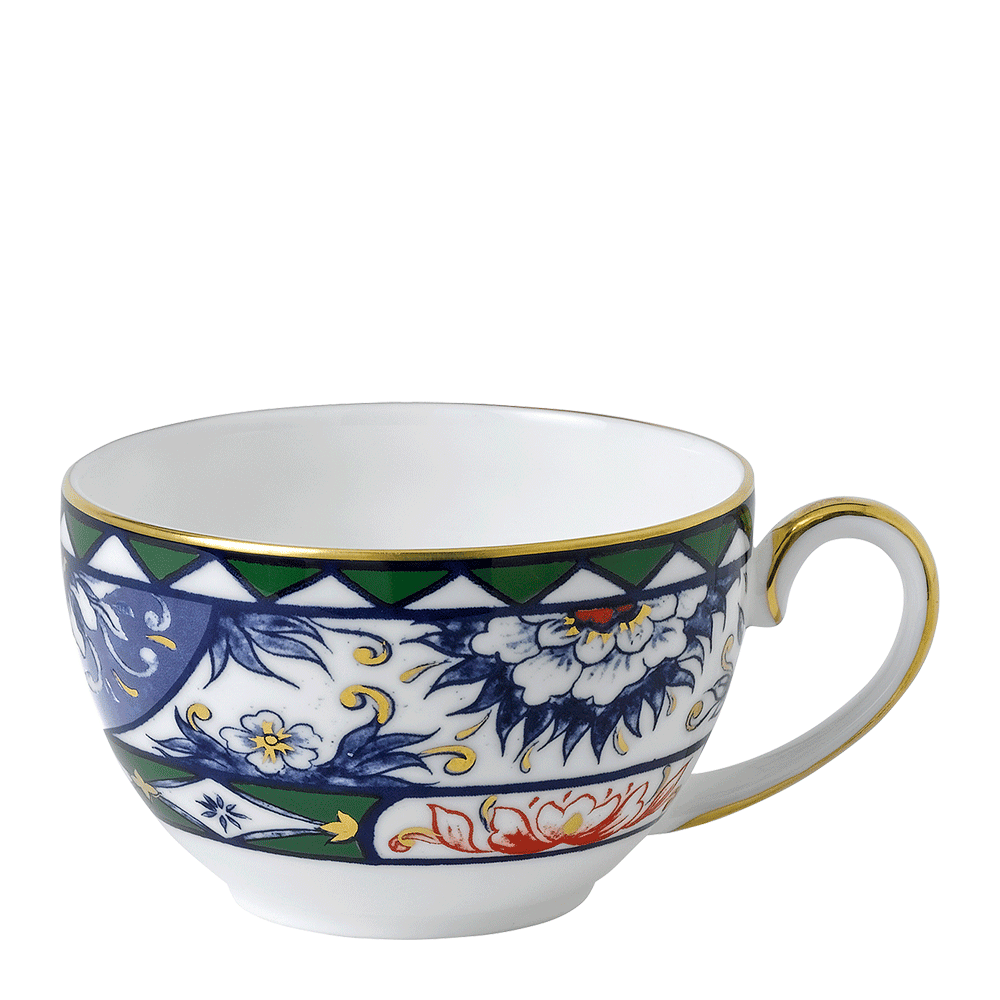 Victoria’s Garden Blue, Green & Red Teacup (250ml) Product Image