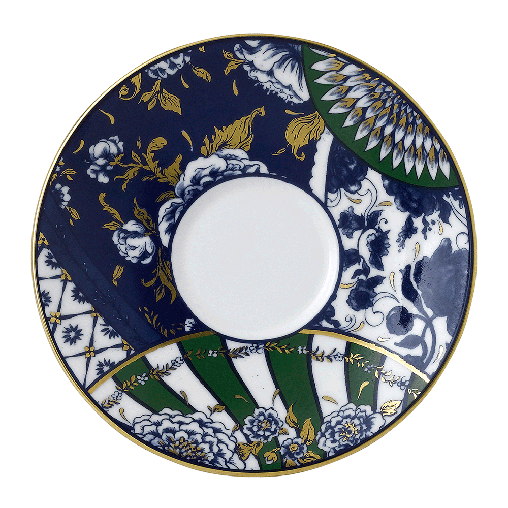 Victoria’s Garden Blue & Green Tea Saucer (15cm) Product Image