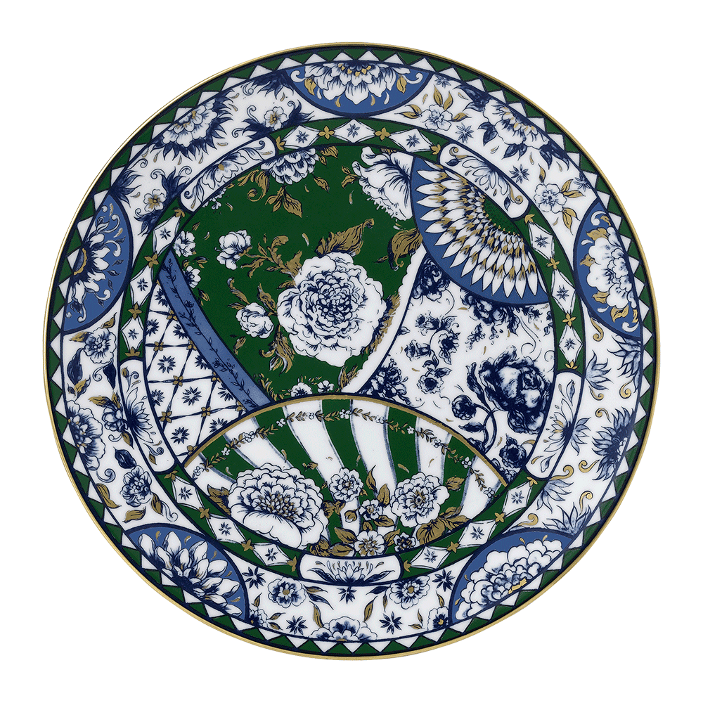 Victoria’s Garden Blue & Green Dinner Plate (27cm) Product Image