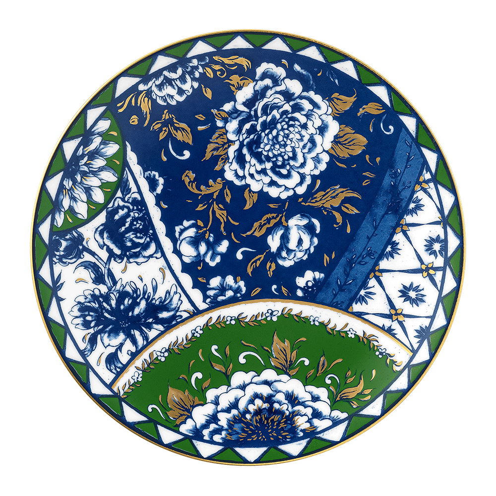 Victoria’s Garden Blue & Green Side Plate (16cm) Product Image