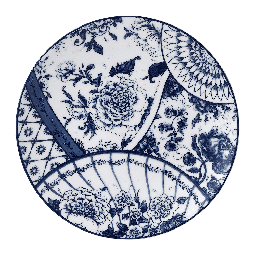 Victoria’s Garden Blue Salad Plate (21cm) Product Image