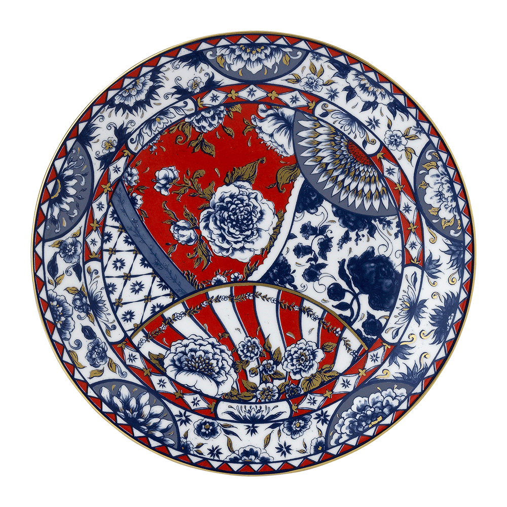 Victoria’s Garden Blue & Red Dinner Plate (27cm) Product Image