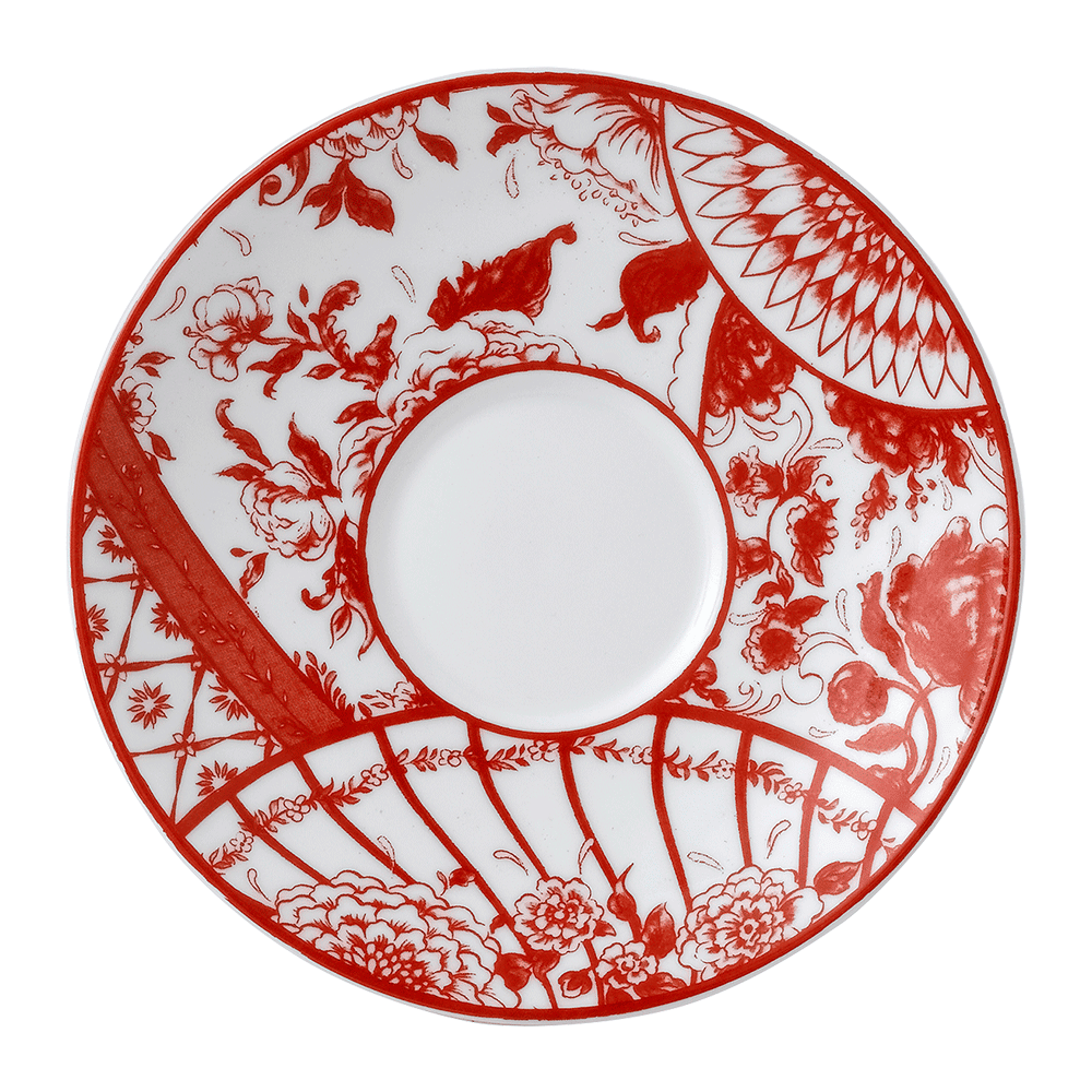 Victoria’s Garden Red Tea Saucer (15cm) Product Image