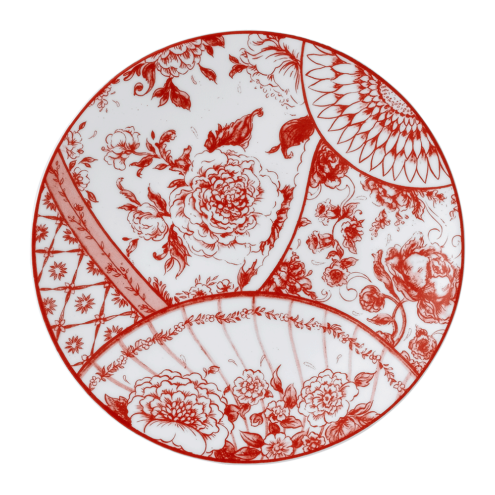 Victoria’s Garden Red Salad Plate (21cm) Product Image