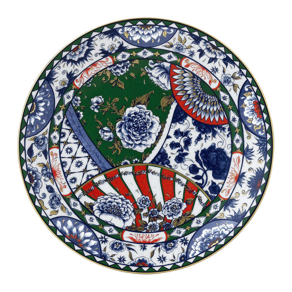 Victoria’s Garden Blue, Green & Red Dinner Plate (27cm) Product Image