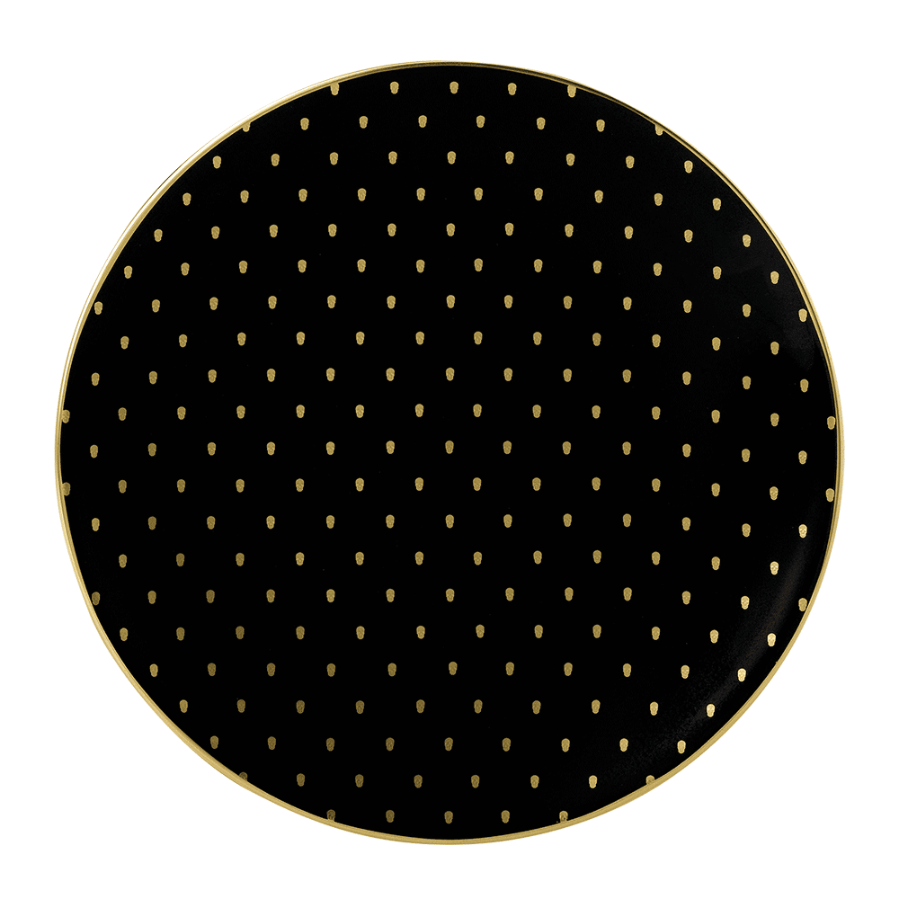 W1 Black Salad Plate (21cm) Product Image