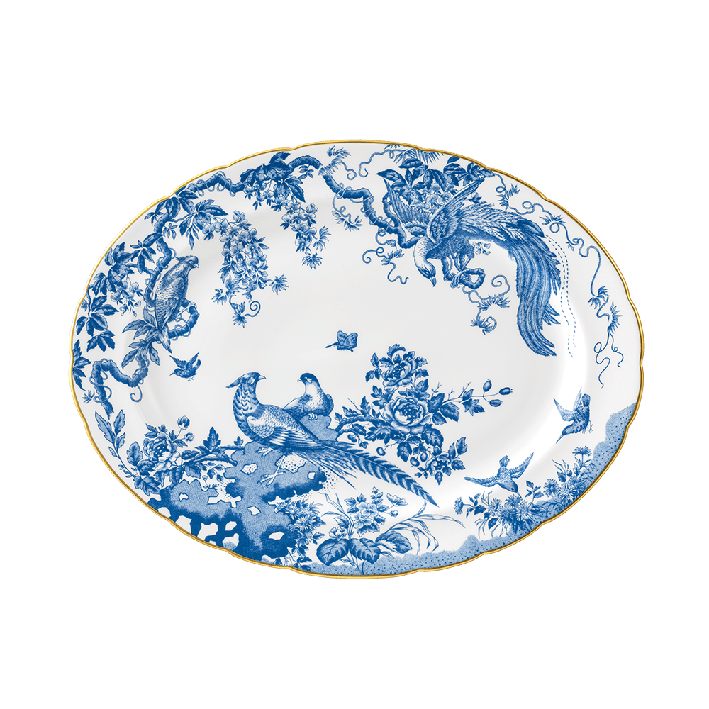 Aves Blue Oval Dish (41cm) Product Image