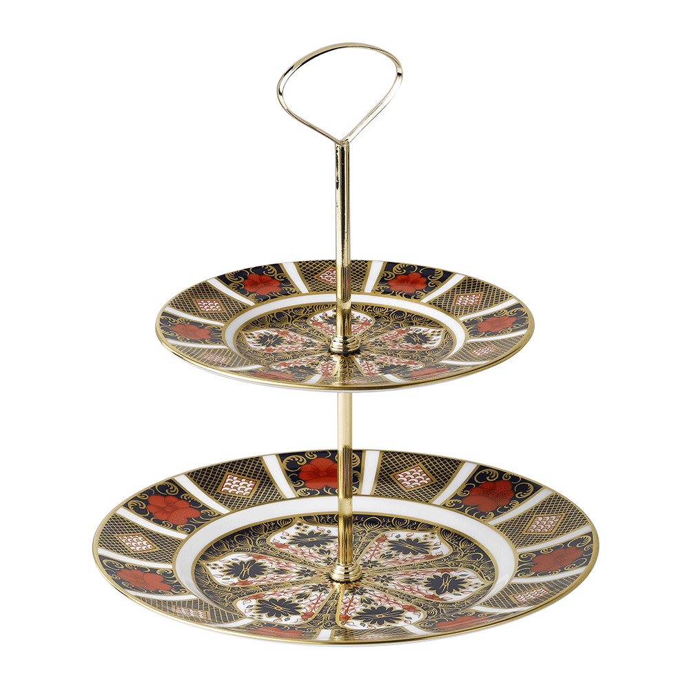 Old Imari Two Tier Cake Stand (24cm) Product Image