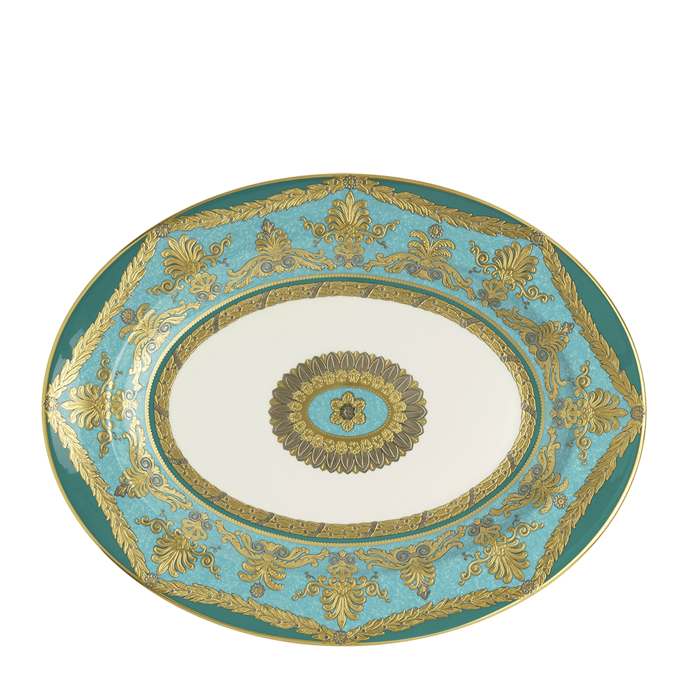 Turquoise Palace Oval Dish (41cm) Product Image
